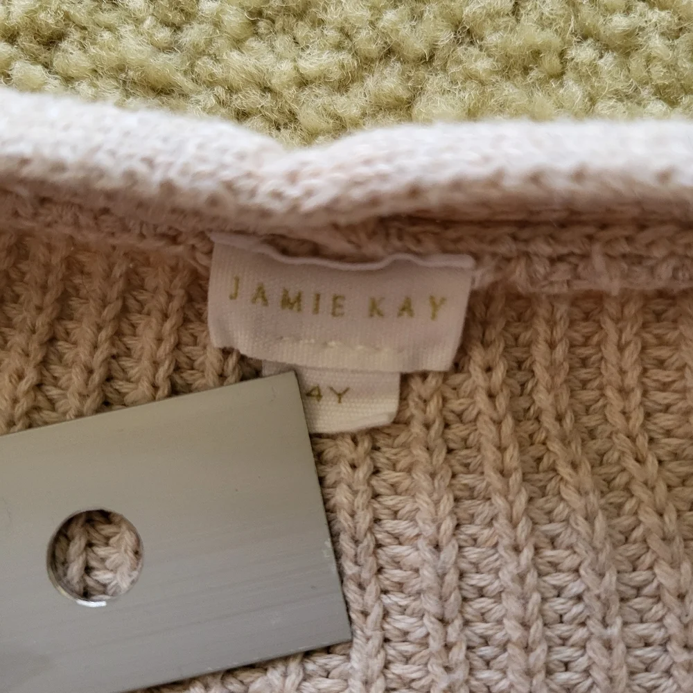 kids Cream Knit Cardigan Sweater 4y